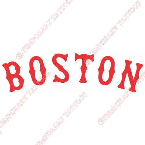 Boston Red Sox Customize Temporary Tattoos Stickers NO.1449